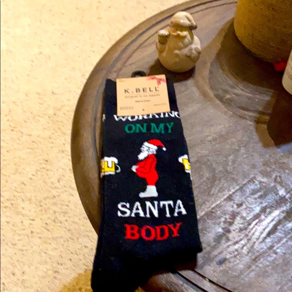 Santa beer socks
